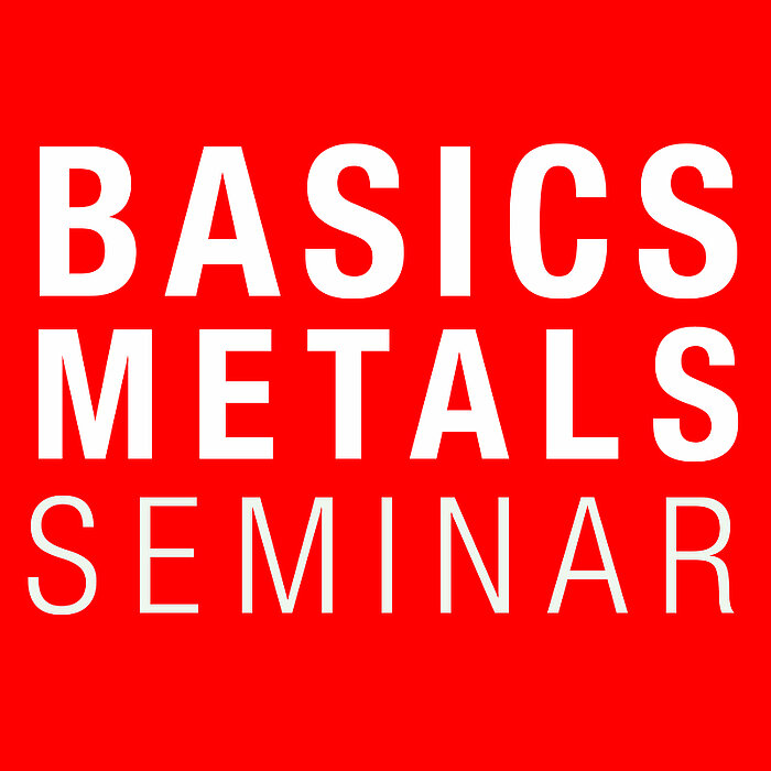 Graphic with text basic metals seminar.